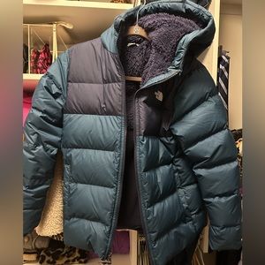 Boys Northface two tone puffer